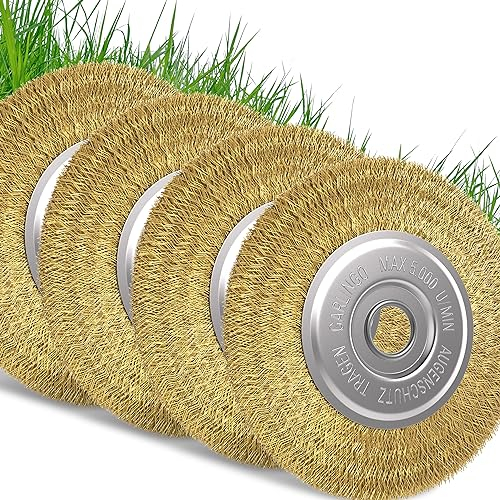 GARLINGO Fugenbürste 4er Set | Kompatibel mit Gloria Multibrush und Anderen Drahtbürsten | 10 mm Breite | Weedbrush Zubehör Ersatzbürste Bürste