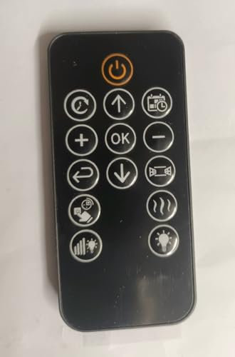 AuraHome Remote Control for DWD Electric Wall Mount 36 1800W LED Fireplace with Fan Heater