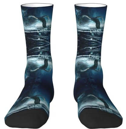 Weiche Schwimmsocken mit afrikanischem Elefanten-Druck, feuchtigkeitsableitend, Sportsocken für Damen und Herren, warme Thermostiefel, Wandersocken, Weiß, Einheitsgr��e