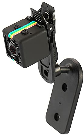 SQ11 720P DV Fotocamera con Visione Notturna, Memoria 32GB, Corpo in metallo, Rilevazione di movimento, Registrazione in loop, Cavo USB, Supporto per fotocamera, Nero/Rosso/Blu, Tipo A/B, Formato AVI