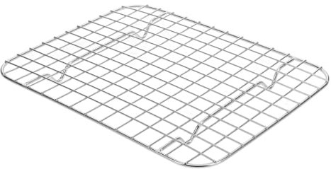 LAPYAPPE Edelstahl Grillrost Backrost Backgitter Trocken Und Kühlgestell Zum Abkühlen Backen Für Hobbybäcker 25x19x1,5cm