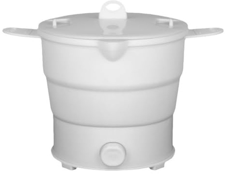 Sknrlko Portable Electric Cook Pot Foldable Travel Kettle forHot Water Multi-Functional Warmer