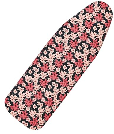 ZIHQRgE Copriasse da Stiro 50 x 130 cm con Fermarcorda Pratico e Morbido Copriasse da Stiro Ideale per Protezione Tavola da Stiro(Rouge,51.1 L x 19.6 in W (130 x 50 cm))