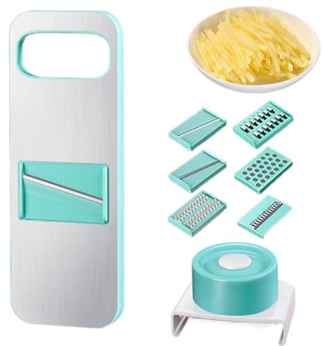 Mandolina Verdure | Grattugia per formaggio fatta in casa - Grattugia manuale per aglio, patate, insalate di formaggio, per cucinare a casa
