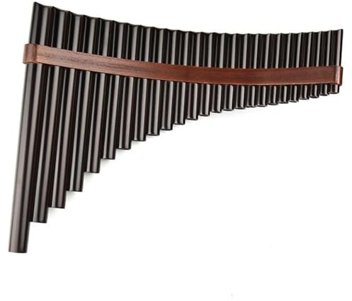 Leichte Panflöten Handgefertigtes Holzblasinstrument Panflöte in C Tonart geeignet für Anfänger und Profis(25-LEFT-C)