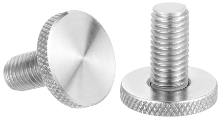 QUARKZMAN Viti A Testa Bombata Con Impugnatura A Diamante M25x16mm, 304 Acciaio Inossidabile Viti A Mano Con Testa Piatta Bulloni Metrici Con Testa A Diamante, Diametro 25mm 2 Pz