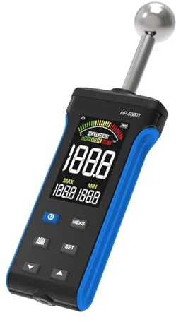 Misuratore di umidità del legno 5000T, misuratore di umidità non distruttivo for pareti, legno, cemento, pavimenti, pareti, profondità di misurazione 20-40 mm Visualizzazione accurata