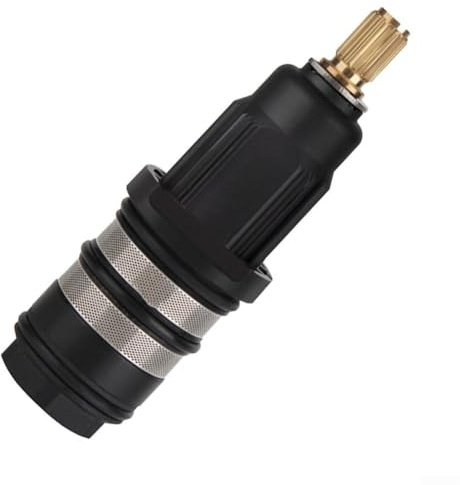 Cartouche thermostatique de rechange en laiton pour mitigeur de douche, kit de réparation de bobine de contrôle de température entièrement en cuivre avec plage de 20 à 48 °C et sécurité de 38 °C