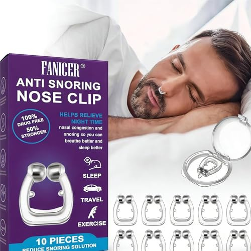 Clips Anti Ronquidos, Dilatador Nasal Contra Ronquidos, Pinza Silenciosa Antironquidos, Ayuda Para Dormir Adultos, Suave Al Tacto, Para Casa Y Coche