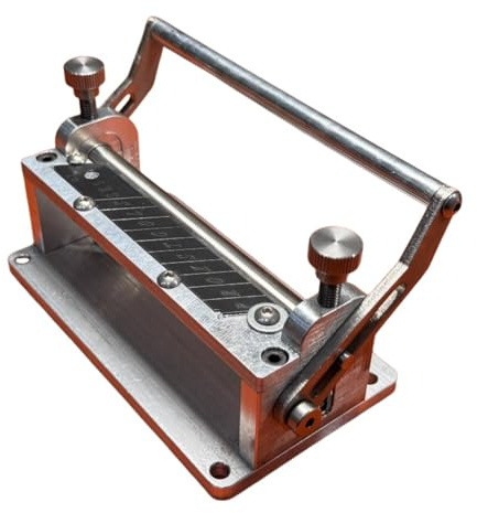 Sharplace Manual Material Máquina Manual para Rebajar Cuero Skiver de Cuero de Cuero Rebajadora Aleación de Aluminio y Presión Regulable con Adecuado para Artesanos Correas Piezas de Cuero y Taller