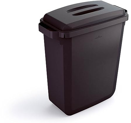 Durable Abfalleimer Durabin 60 Liter, mit Tragegriffen, schwarz, 1800496221