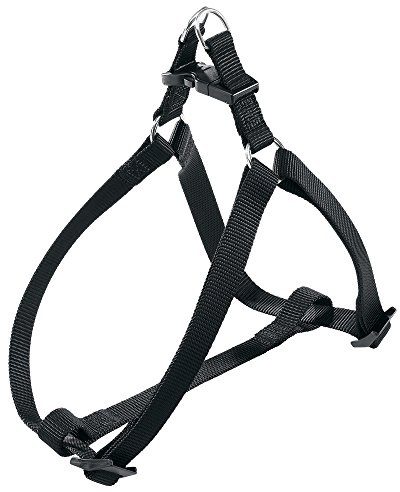 Ferplast Hundegeschirr Grosse Hunde Easy L, verstellbares Hundegeschirr, einfach zu tragen, 54–78 cm. Schwarz