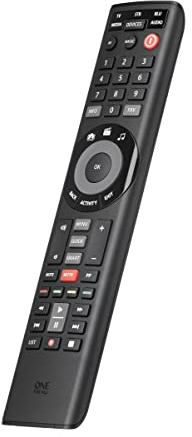 One For All Smart Control 5 Universal Fernbedienung - Steuerung von 5 Endgeräten - Funktioniert garantiert mit allen Herstellermarken – Kostenloser App zur Einrichtung - Optimiert für Smart TV URC7955