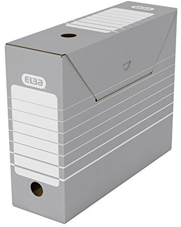 ELBA tric Archiv-Schachtel, Breite 110 mm, für A4, grau/weiß