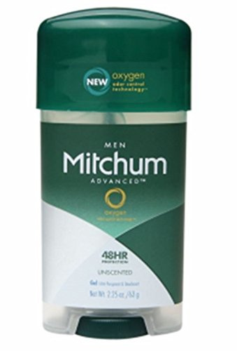 Mitchum Anti-Perspirant & Deodorant, Power Gel, Unscented, 2.25 Oz (63 G) (Pack Of 6)