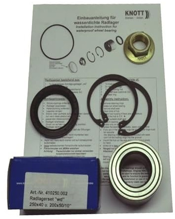 KNOTT 1 x Radlager - Set - Wasserdicht - Nr.410250.002 - Lager Ø72 / Ø39 x 37mm