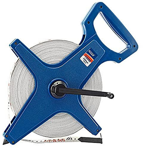 Draper 100m Surveyors Tape Measure Fibreglass | Measuring Tape with Soft Grip Winding Grab Handle | 51091