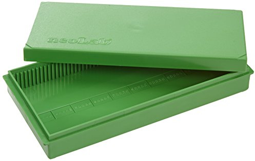 neoLab 2-2347 Objektträger-Kasten für 50 St., PS, Grün