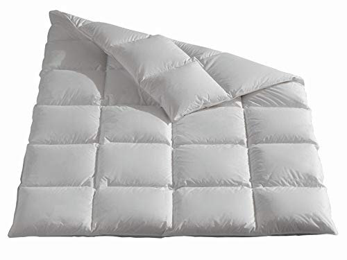 Haeussling Gänsedaunen -Feder Kassettenbett Grönland warm Größe 135x200 cm Winterdecke