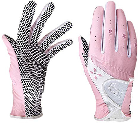 PGM - Guantes de Golf para Mujer, con Sistema de Agarre Mejorado, Guantes cómodos Que Dejan Circular el Aire, Color Rosa, Talla S