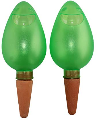 ARTECSIS 2er Set Wasserspender Wasserspeicher Bewässerungskugel für Pflanzen, Blumen, Balkon 200ml 4 Tage Grün