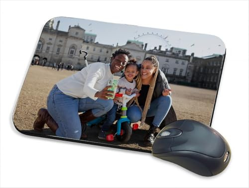 Personalised Mouse mat Mouse pad with Your own Image and Text Themed Funny Gift for Christmas, Fathers Day, Mothers Day, anniversary, Valentines Day
