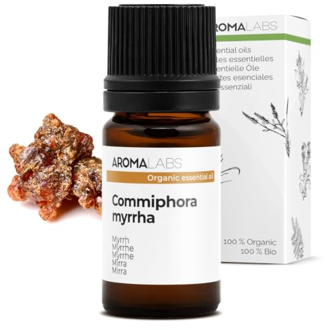 Mirra BIO (Commiphora myrrha) - 5 mL - Aceite Esencial Quimiotipado y Certificado AB/Cosmos - Aroma Labs
