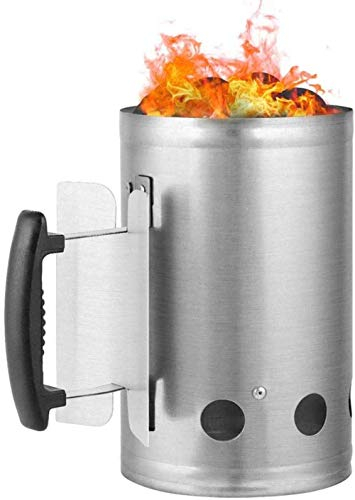 Arrancador De Carbón Para Barbacoa, Encendido De Carbón Cubo De Carbón Barril Parrilla Encendedor Encendedor De Barbacoa Al Aire Libre Barril De Carbón Ardiente Barril De Carbón Cestas De Carbón