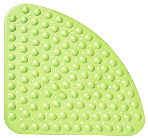 Sektor Alfombrilla de Ducha de Esquina de Goma, Antideslizante, Alfombrilla de baño Cuadrada, Alfombrilla antibacteriana con ventosas para Ducha o bañera, Alfombrilla Antideslizante para bañera