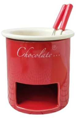 Chocolate Fondue Mug Set Separable Mini Candle Fondue Pot Chocolate Cheese Ice Cream Double Handle Fondue Melter Cup
