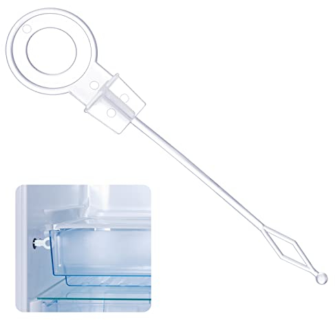 Stantuffo Universale per Foro di Scarico di Congelatore di Frigorifero Pistone Piccolo Bianco di Plastica per Condizionatore Accessori di Pulizia per Frigo Mini Sbloccatore di Scarico