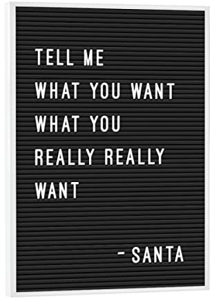 artboxONE Poster mit weißem Rahmen 18x13 cm Typografie Letterboard Tell Me What You Want - Bild Letter