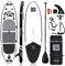 TIGERXBANG Aufblasbare SUP Boards Stand Up Paddleboarding 305x80x15cm mit hochwertigem SUP-Zubehör, Allround-Paddle-Boards für Erwachsene/Kinder, Defender Collection Schwarz