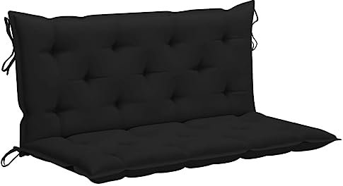 FIRBNUS 150x50x7 cm Cojín para balancín de Tela Gris Antracita Cojines Exterior Jardin Cojin Banco Exterior Cojines Sofa Exterior Cojin Hamaca Recambio Balancin Jardin Cómodo Y Duradero