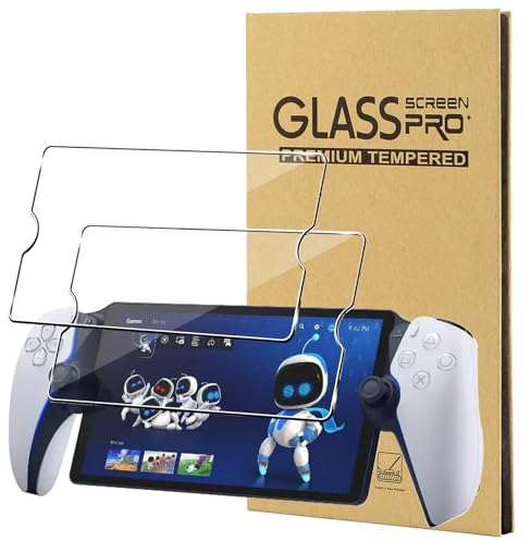 CONAPIKA Vetro Temperato per Sony PlayStation Portal, 2 Pezzi Ultra Trasparente Durezza 9H HD Console di Gioco Pellicola Protettiva Anti-Graffio Anti-Impronte Senza Bolle Protezioni per lo schermo