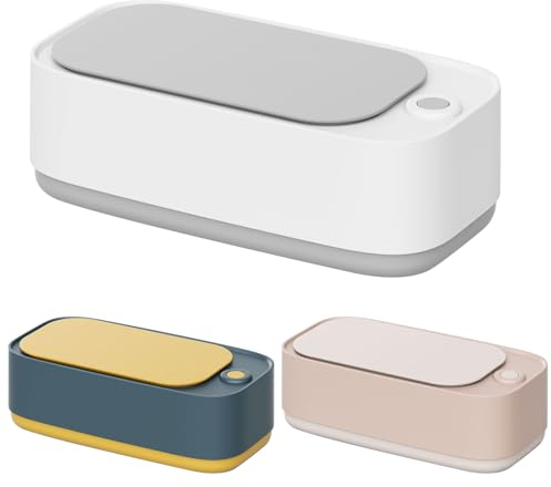 Nettoyeur à ultrasons 45000 Hz - Appareil de nettoyage à ultrasons - 350 ml - Appareil de nettoyage à ultrasons pour lunettes - Haute fréquence - Nettoyant pour bijoux, Tissu