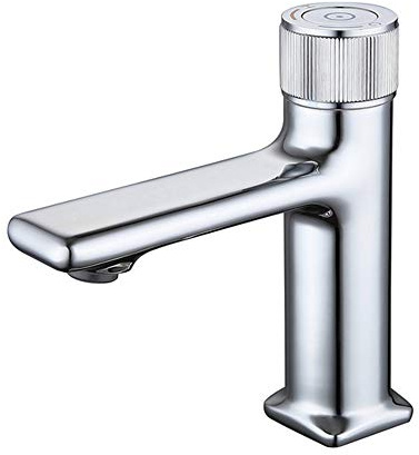 QGEBZBAPD Bathroom Basin Tap, Washbasin Sink Vessel Faucets Bath Mixer Brass Hot and Cold Taps,Brass,Black (Color : Chrome)