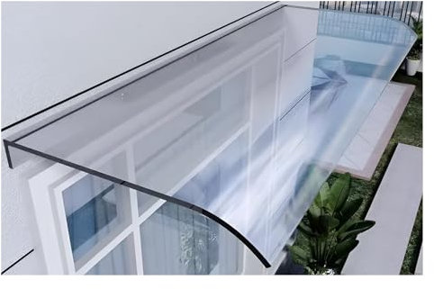 Vordach Überdachung Haustür UV Regen Schneeschutz, Transparent Polycarbonatplatten 3,5 Mm Dick für Haustür Vordach Überdachung Türüberdachung Balkon Regenschutz Terassendach (Size : 50x240cm/20 x94