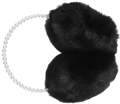 Holibanna Warmer Ohrenschützer Mit Perlenbesatz Plüsch-ohrenschützer Winter-ohrenschützer Für Mädchen Und Frauen
