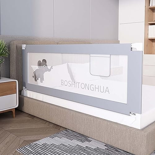 PRMTYUP Babybettschutz, Vertikal Anhebbarer Kleinkind-Sicherheitsschutz, Anti-Fall-Tor-Netzleitplanke FüR Kleinkinder, Absturzsicherung FüR Kinderbetten, FüR Kleinkinder,05,2m