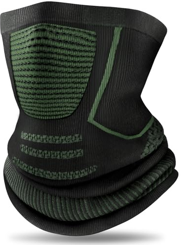 NEWIROVE Schlauchschal Winter Loop Schal Herren Damen Nackenwärmer Schal Atmungsaktiv Halstuch Motorrad Winddicht Skimaske Multifunktionstuch Für Outdoor Radfahren Skifahren Motorrad，Grün