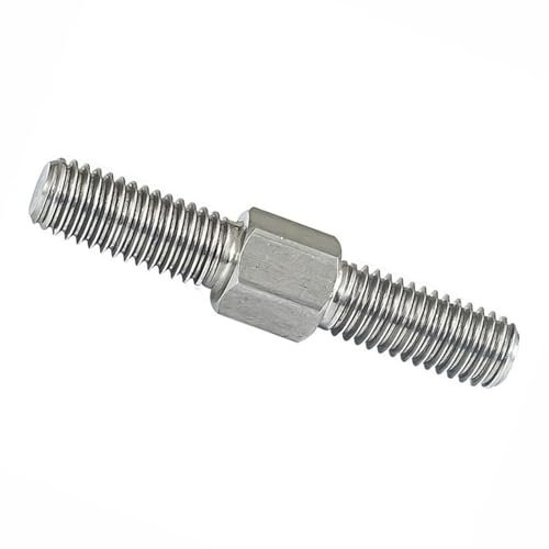Boulon à goujon fileté à double extrémité, Pas de vis M8 Pas de 1,25 mm Boulons à vis à double extrémité en acier inoxydable 304 Filetage gauche droite Double extrémité Tige filetée Écrou d'arbre(M8 x