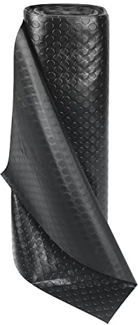 Alfombra de goma antideslizante, rollo de alfombra atornillada de PVC, para suelo de garaje, trabajo, bar, gimnasio, suelo aislante de goma Work (1 x 10 m)