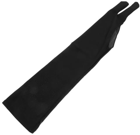HOMSFOU Artist Drawing Gloves Two-finger Digital Drawing Glove Black Large for Graphic Designers and
