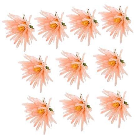 HIAKDOFT 10pièces Têtes De Marguerites Artificielles Tissu Fleurs Décoratives pour DIY Loisirs Accessoires De Couronne Décoration Mariage Intérieur