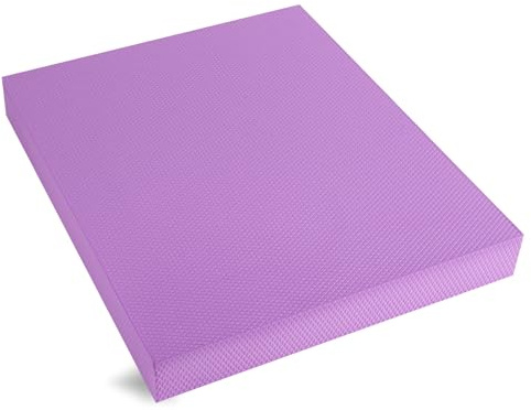MBHKRRS Exercise Balance Pad – Large Cushioned Non-Slip Foam Mat & Knee Pad for Fitness, Stability Training, Physical Therapy (Purple)