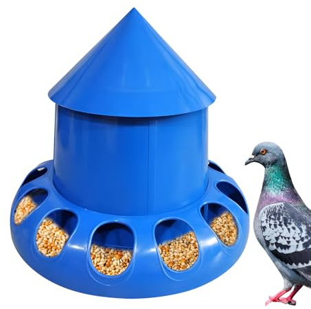 Mangiatoia per da esterno - Contenitore per slot a prova di fuoriuscite, mangiatoia per piccioni | Distributore di cibo per mangiatoie per polli, mangiatoie per gabbie e selvatici, man