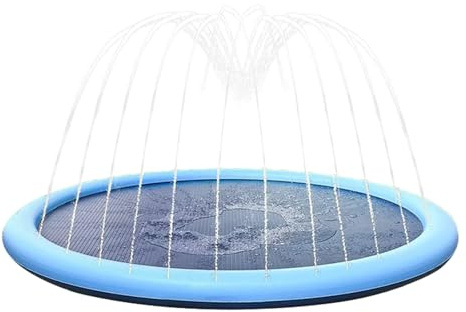 Water Play Pad - Sprinkler Kids Mat, Thickened Splash Activity | Kids Girls Yard Fun Room, Summer Cooling Floor, Non-Slip Underlay, Outdoor Recreation Layer