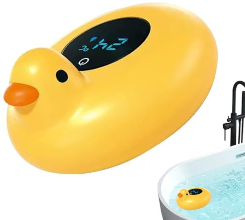 Termómetro de Agua para Bañera Infantil | Medidor de Seguridad Flotante Electrónico para Bañera | Termómetro de Baño con Diseño de Animales | Para Ducha Piscina Padres Primerizos Madre Niña Niño