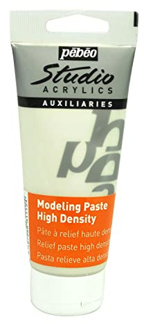 PEBEO High Viscosity Studio Acrylics Modeling Paste, White, 100 ml (Pack of 1)